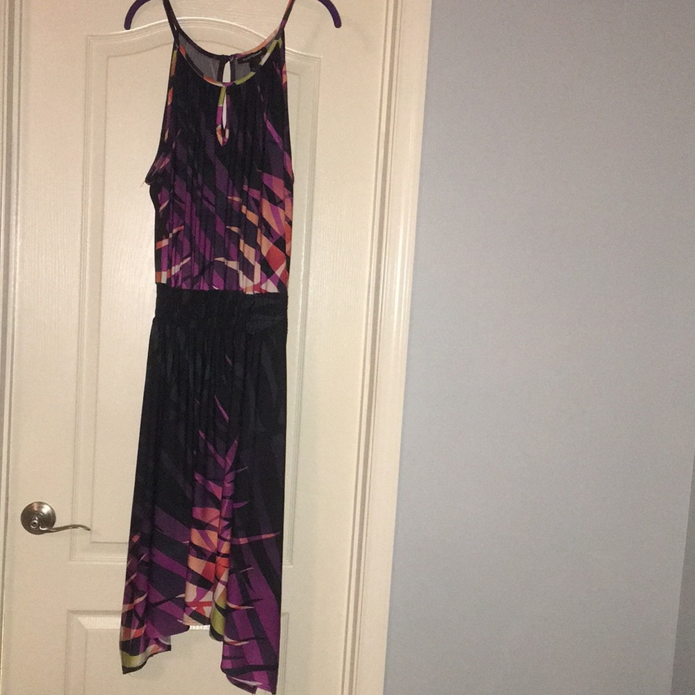 Tropical print dress